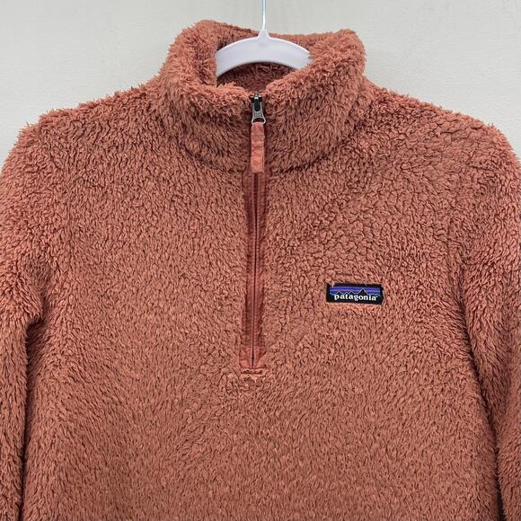 Patagonia Worn Wear Los Gatos 1/4-Zip‎ Fleece Jacket Womens Small Century Pink - Picture 2 of 11
